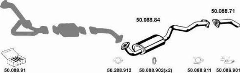 Eberspächer 502050 - Система випуску ОГ autocars.com.ua