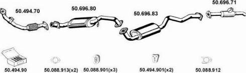 Eberspächer 502056 - Система випуску ОГ autocars.com.ua