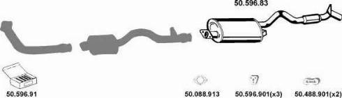 Eberspächer 502060 - Система випуску ОГ autocars.com.ua