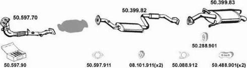 Eberspächer 502061 - Система випуску ОГ autocars.com.ua