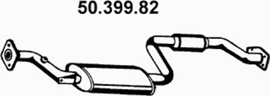 Eberspächer 50.399.82 - Середній глушник вихлопних газів autocars.com.ua