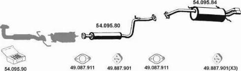 Eberspächer 542002 - Система випуску ОГ autocars.com.ua