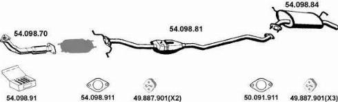 Eberspächer 542010 - Система випуску ОГ autocars.com.ua