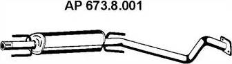 Eberspächer 673.8.001 - Середній глушник вихлопних газів autocars.com.ua