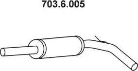 Eberspächer 703.6.005 - Средний глушитель выхлопных газов autodnr.net