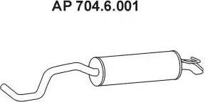 Eberspächer 704.6.001 - Глушитель выхлопных газов, конечный autodnr.net