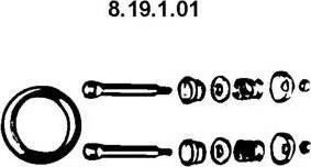Eberspächer 8.19.1.01 - Кільце ущільнювача, труба вихлопного газу autocars.com.ua
