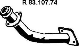 Eberspächer 83.107.74 - Труба выхлопного газа autodnr.net