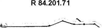 Eberspächer 84.201.71 - Труба вихлопного газу autocars.com.ua