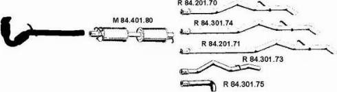Eberspächer 842028 - Система випуску ОГ autocars.com.ua