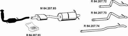 Eberspächer 842031 - Система випуску ОГ autocars.com.ua