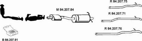 Eberspächer 842033 - Система випуску ОГ autocars.com.ua