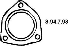 Eberspächer 8.94.7.93 - Прокладка, труба вихлопного газу autocars.com.ua