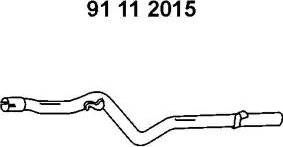 Eberspächer 91 11 2015 - Труба вихлопного газу autocars.com.ua