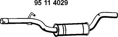 Eberspächer 95 11 4029 - Середній глушник вихлопних газів autocars.com.ua