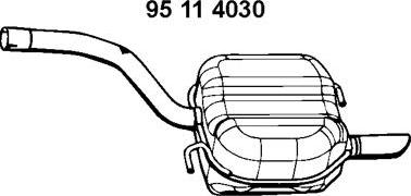 Eberspächer 95 11 4030 - Глушник вихлопних газів кінцевий autocars.com.ua