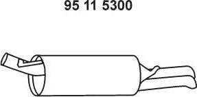 Eberspächer 95 11 5300 - Глушитель выхлопных газов, конечный avtokuzovplus.com.ua