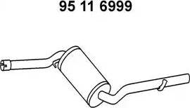 Eberspächer 95 11 6999 - Середній глушник вихлопних газів autocars.com.ua