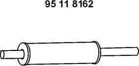 Eberspächer 95 11 8162 - Предглушітель вихлопних газів autocars.com.ua