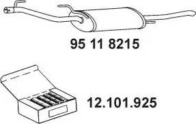 Eberspächer 95 11 8215 - Глушитель выхлопных газов, конечный autodnr.net