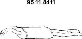 Eberspächer 95 11 8411 - Глушник вихлопних газів кінцевий autocars.com.ua