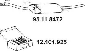Eberspächer 95 11 8472 - Глушитель выхлопных газов, конечный avtokuzovplus.com.ua