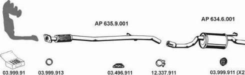 Eberspächer AP_2147 - Система випуску ОГ autocars.com.ua