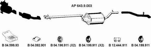 Eberspächer AP_2151 - Система випуску ОГ autocars.com.ua