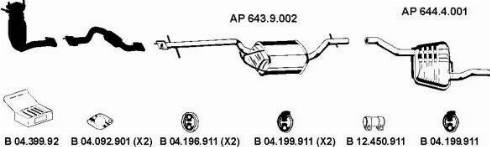 Eberspächer AP_2161 - Система випуску ОГ autocars.com.ua