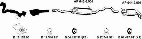 Eberspächer AP_2166 - Система випуску ОГ autocars.com.ua