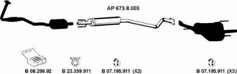 Eberspächer AP_2281 - Система выпуска ОГ avtokuzovplus.com.ua