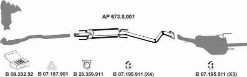 Eberspächer AP_2303 - Система випуску ОГ autocars.com.ua