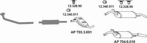 Eberspächer AP_2413 - Система випуску ОГ autocars.com.ua