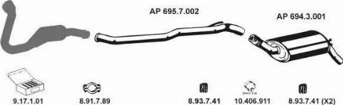 Eberspächer AP_2432 - Система випуску ОГ autocars.com.ua