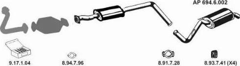 Eberspächer AP_2433 - Система випуску ОГ autocars.com.ua