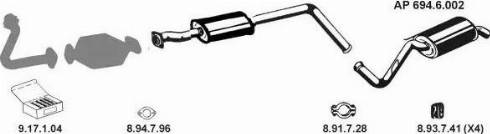 Eberspächer AP_2438 - Система випуску ОГ autocars.com.ua