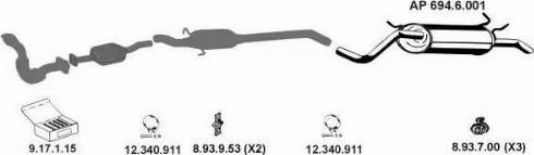 Eberspächer AP_2440 - Система випуску ОГ autocars.com.ua