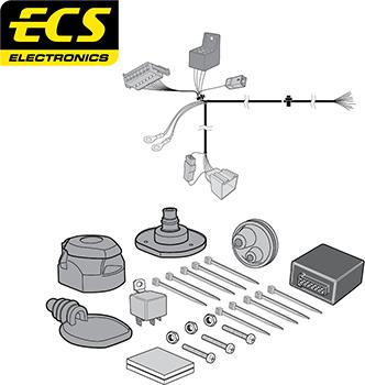 ECS AU035D1U - Комплект електрики, причіпне обладнання autocars.com.ua