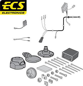 ECS AU037B1U - Комплект електрики, причіпне обладнання autocars.com.ua