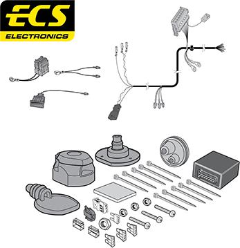 ECS AU037D1U - Комплект електрики, причіпне обладнання autocars.com.ua