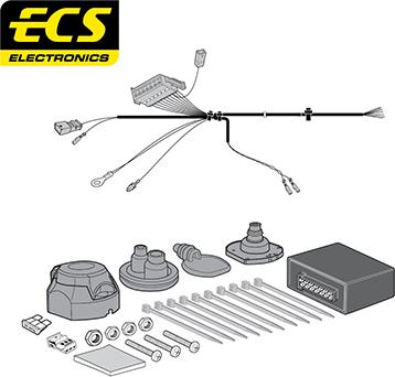 ECS AU060B1U - Комплект електрики, причіпне обладнання autocars.com.ua