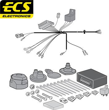 ECS AU060D1U - Комплект електрики, причіпне обладнання autocars.com.ua