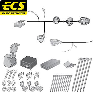 ECS AU06707U - Комплект електрики, причіпне обладнання autocars.com.ua