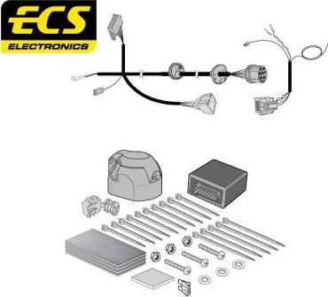 ECS AU07007U - Комплект електрики, причіпне обладнання autocars.com.ua