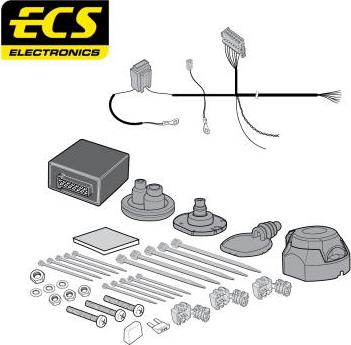 ECS AU07407U - Комплект електрики, причіпне обладнання autocars.com.ua