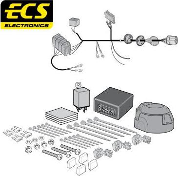 ECS AU07413U - Комплект електрики, причіпне обладнання autocars.com.ua