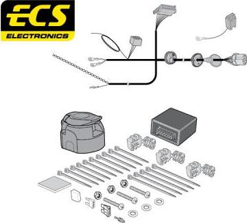 ECS AU07513MU - Комплект електрики, причіпне обладнання autocars.com.ua