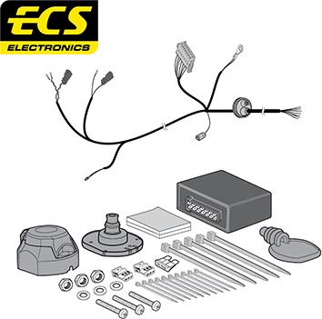 ECS AU07707U - Комплект електрики, причіпне обладнання autocars.com.ua