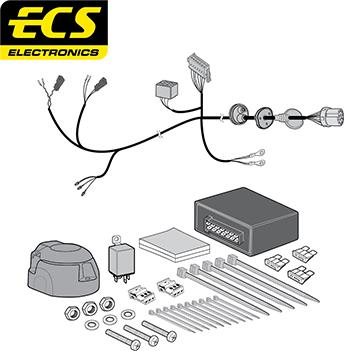 ECS AU07713U - Комплект електрики, причіпне обладнання autocars.com.ua