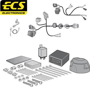 ECS AU08013MU - Комплект электрики, прицепное оборудование autodnr.net